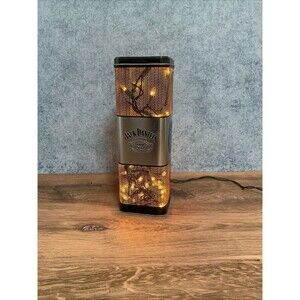 JACK DANIEL'S TENNESSEE Whiskey Advertisign Case With Yellow Lights